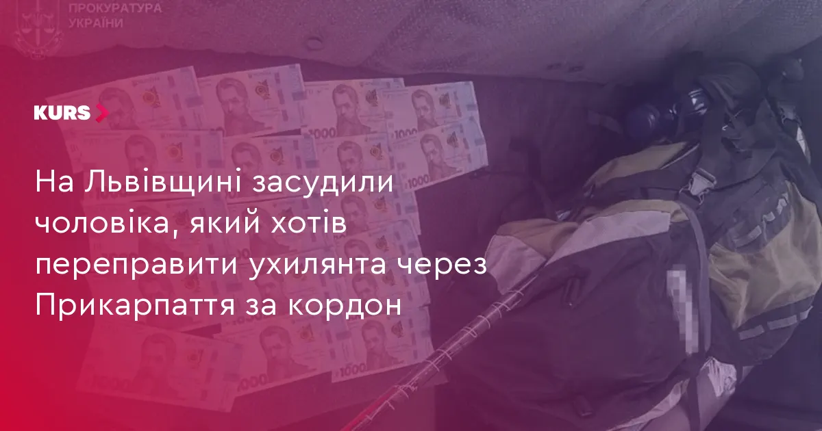 На Львівщині чоловік отримав 7 років за перевезення ухилянта до кордону