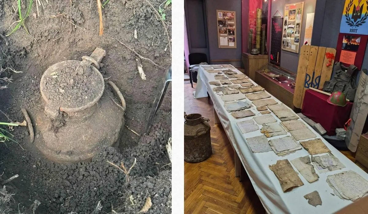 На Прикарпатті знайшли бідон з архівом ОУН 1948-1949 років