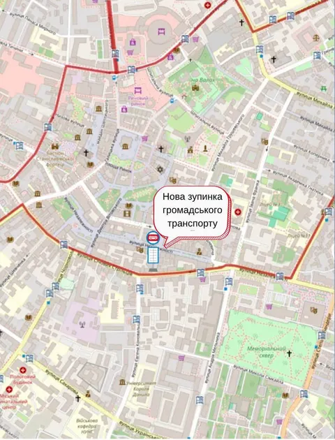 У Франківську на місці «Молочного кафе» облаштують нову зупинку