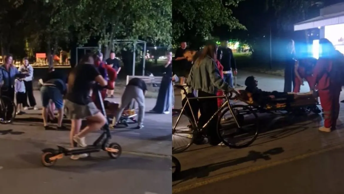 На міському озері електросамокат збив велосипедиста: потерпілого госпіталізували