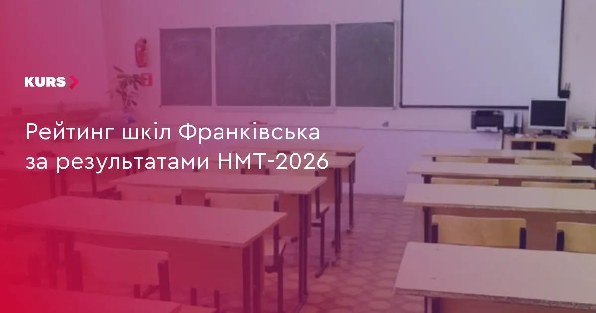 НМТ-2026: названо найкращі школи Івано-Франківська