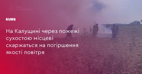 На Калущині через пожежі сухостою погіршилося повітря