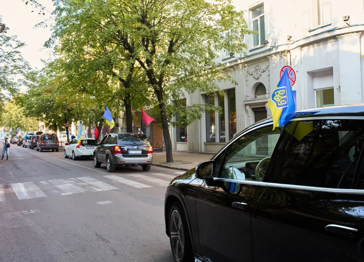В Івано-Франківську стартував авто-мотопробіг на підтримку зниклих безвісти та полонених