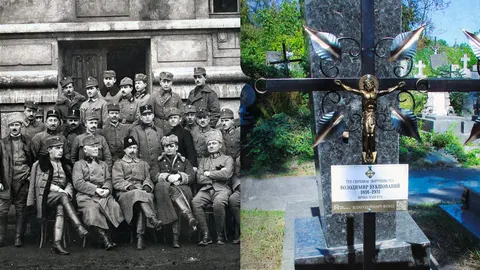 У Львові відновили могилу військовика УГА з Прикарпаття Володимира Букшованого