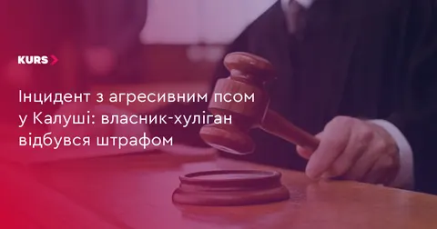 У Калуші власника собаки, який напав на дитину, оштрафували