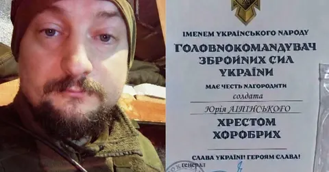 Боєць із Тлумача Юрій Ліпінський отримав «Хрест хоробрих»