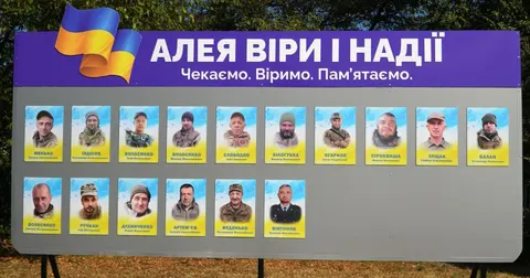 У Старому Лисці відкрили алею пам’яті зниклих безвісти воїнів