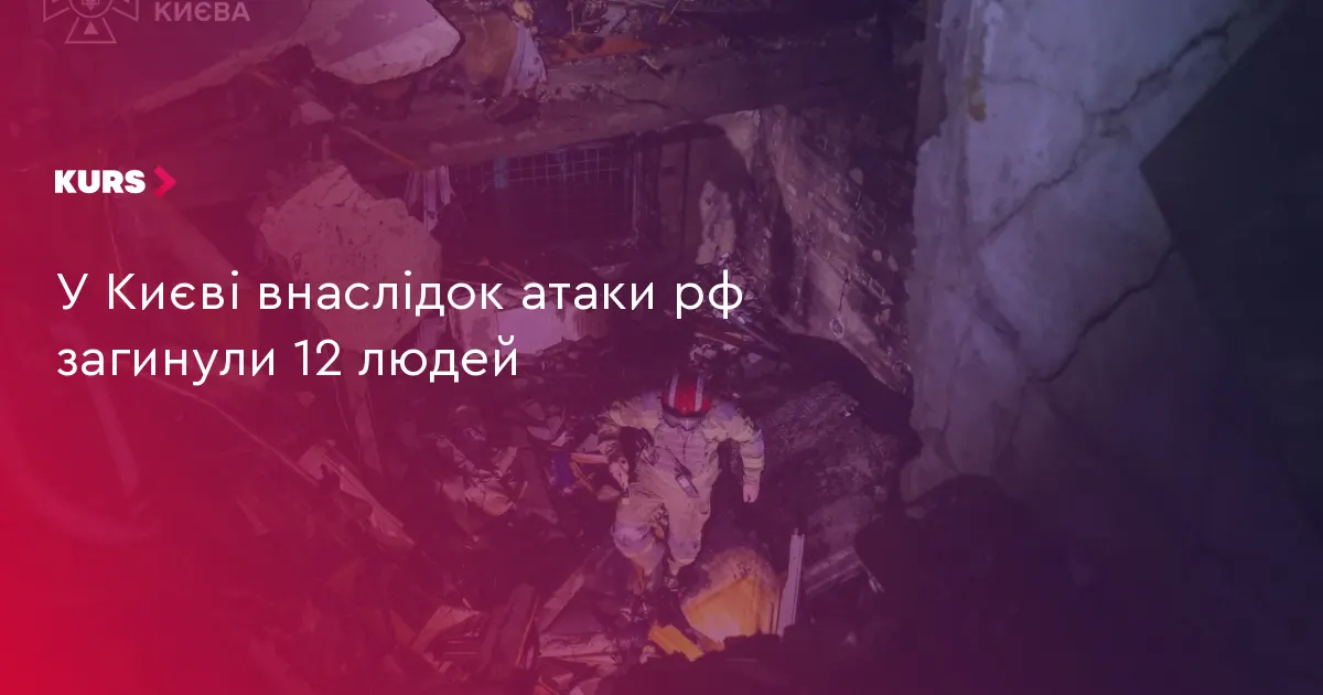 Атака рф на Київ: 12 загиблих, 33 поранених, у місті жалоба